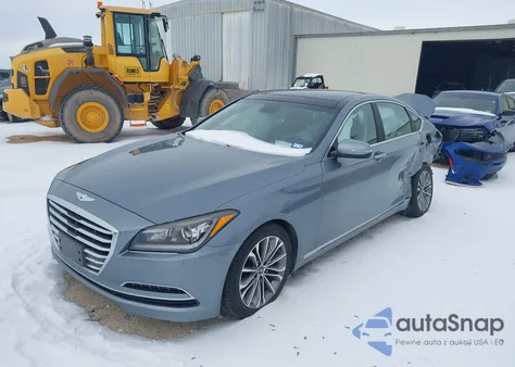 2015 Hyundai Genesis 3.8 из США, поврежденный, VIN KMHGN4JEXFU017001